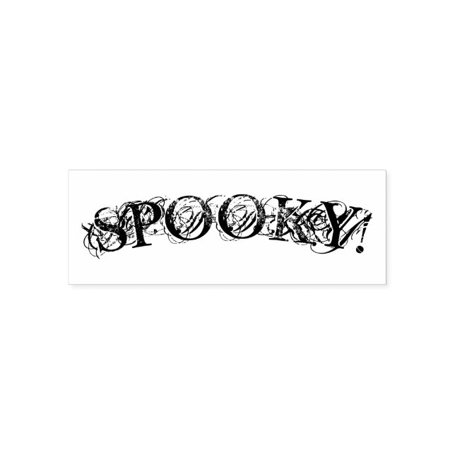 " SPRACH! " Halloween Self Inking Briefmarke Permastempel (Design)