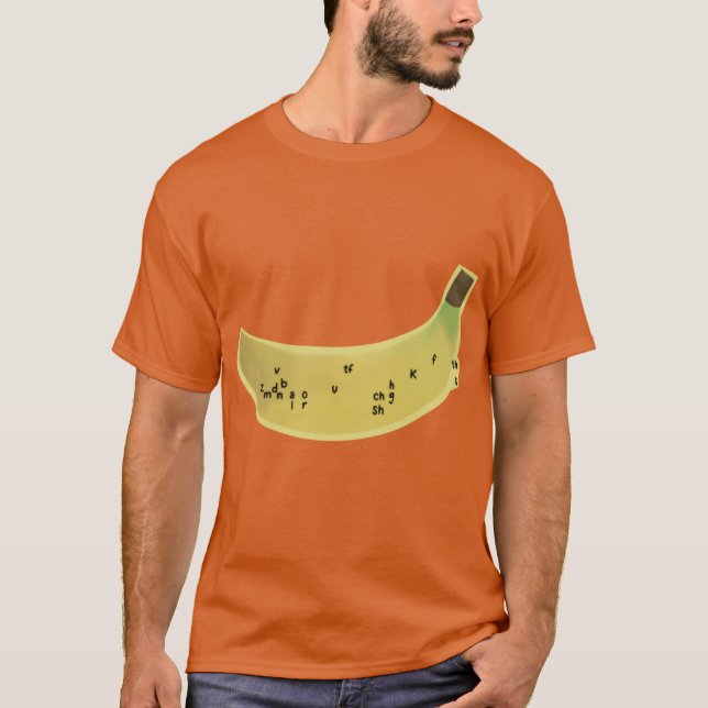 Sprachbanane Übergröße T-Shirt (Vorderseite)