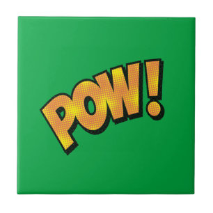 Sprachblöcke Keramik Tile Text Pow benutzerdefinie Fliese