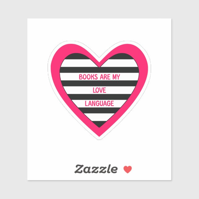 Sprachbücher für Lieben Aufkleber (Blatt)