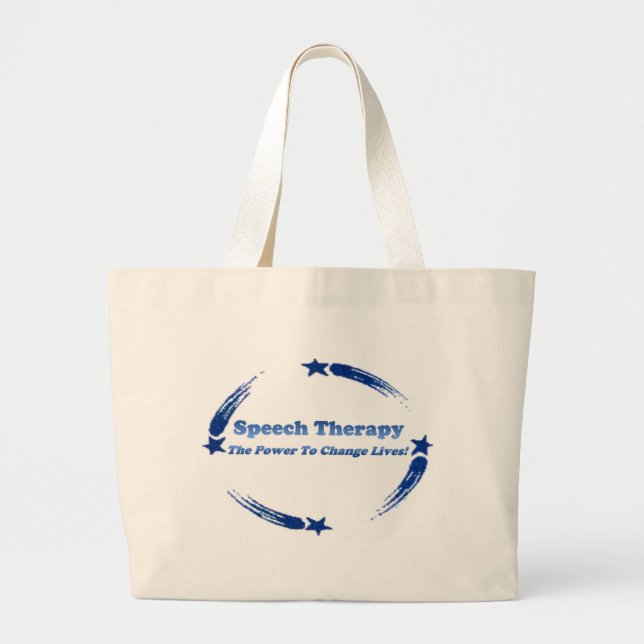 Sprache-Änderungs-Leben Jumbo Stoffbeutel (Vorne)