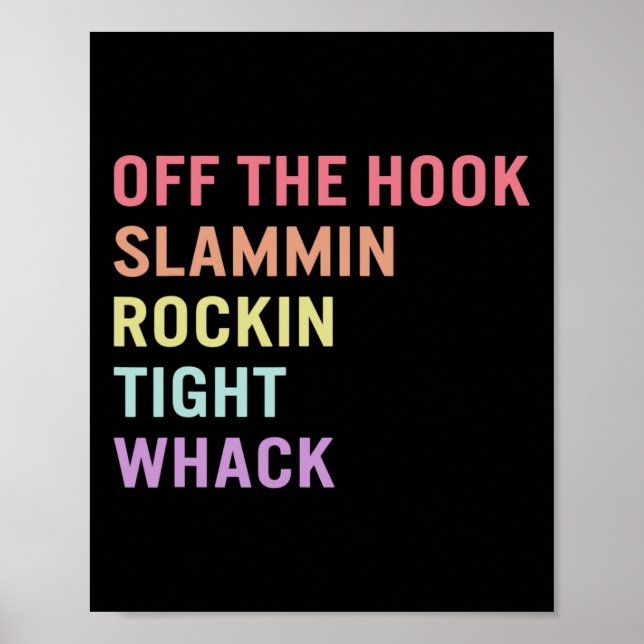 Sprache außerhalb Hook Asl Slang T-Shirt Taube Bew Poster (Vorne)