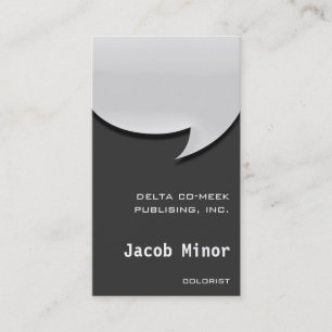 Sprache-Blasen-Karte [3d] Visitenkarte