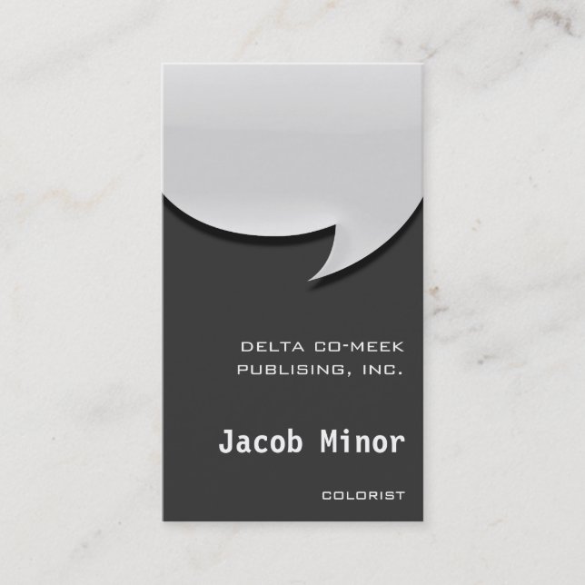 Sprache-Blasen-Karte [3d] Visitenkarte (Vorderseite)