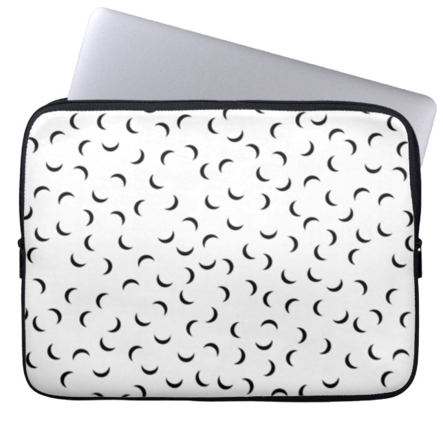 Sprache, Carbon Gray Electronics Bag Laptopschutzhülle (Vorderseite)