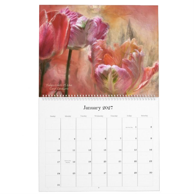 Sprache der Blumen - Romance Kalender 2012 (Jan 2027)