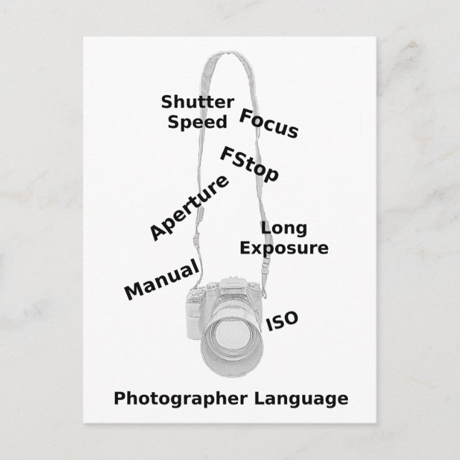 Sprache des Fotografen Postkarte (Vorderseite)