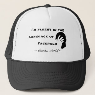 Sprache Facepalms Truckerkappe