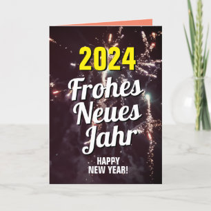 Sprache   Frohes Neues Jahr 2024 - Download Feiertagskarte