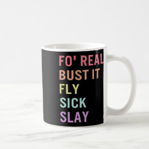 Sprache für Real Bust It Asl Slang T-Shirt Deaf Aw Kaffeetasse