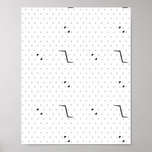 Sprache, Grün-Weißes Sockelschild Poster