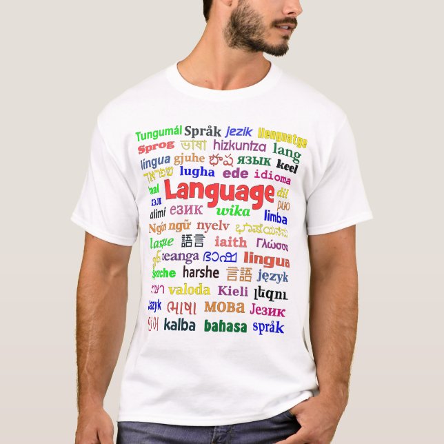 Sprache in vielen Sprachen c T-Shirt (Vorderseite)