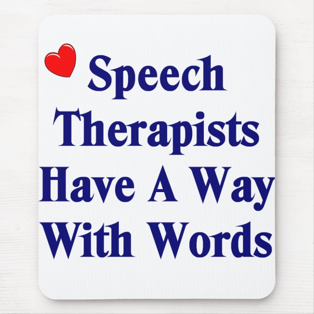 Sprache-Therapeut-Mausunterlage Mousepad (Vorne)