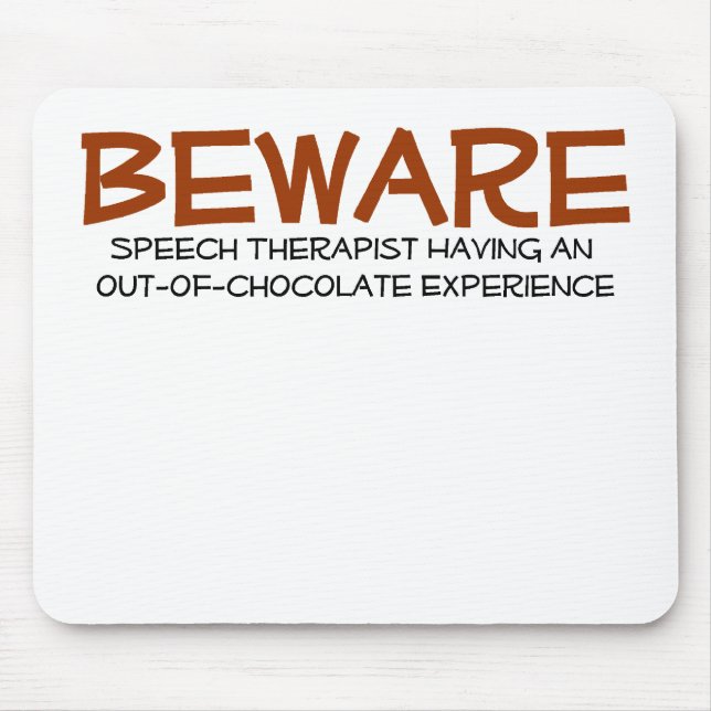 Sprache-Therapeut-Mausunterlage Mousepad (Vorne)