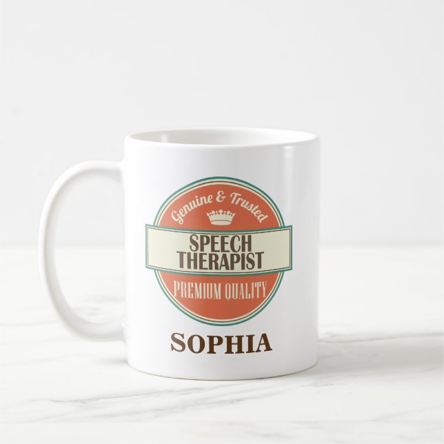 Sprache-Therapeut-personalisiertes Tasse (Links)
