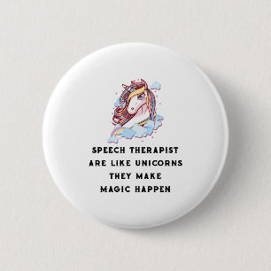 Sprache-Therapeut sind wie Einhorn-Sprachtherapie Button