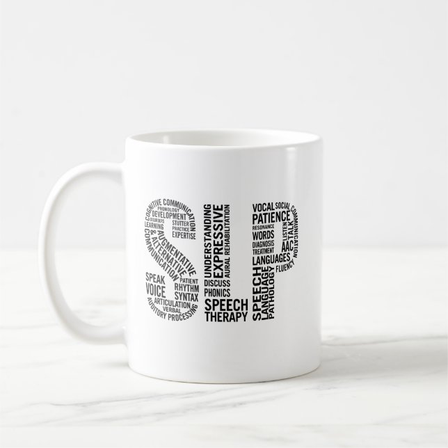 Sprache-Therapeut SLP Kaffeetasse (Links)