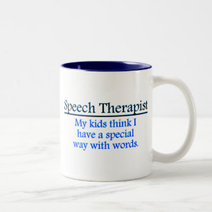 Sprache-Therapeut Zweifarbige Tasse