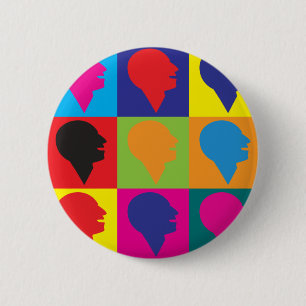Sprache-Therapie-Pop-Kunst Button