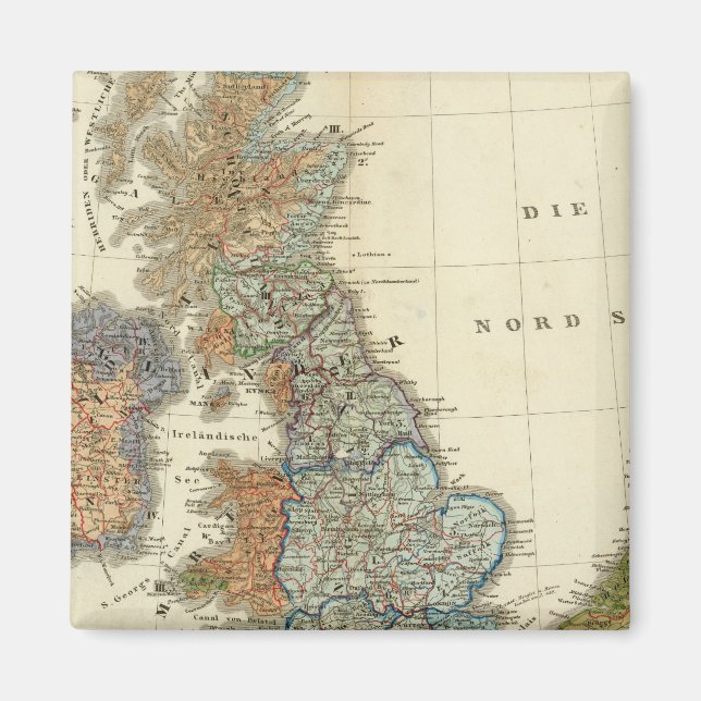 Sprachkarte der Britischen Inseln Magnet (Vorne)