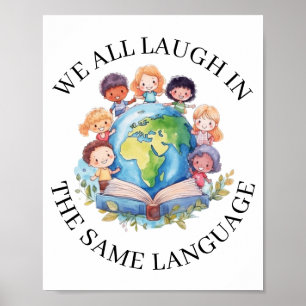 Sprachlehrer Bilingual Children Poster