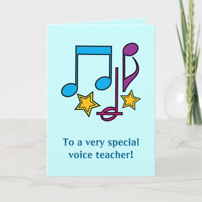 Sprachlehrer Danke Karte (Vorderseite)