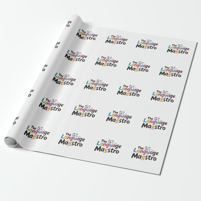 Sprachlehrer präsentieren Ideen Geschenkpapier (Ungerollt)