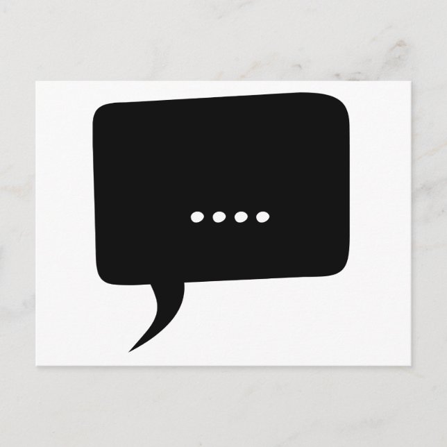 sprachlos! Funny Postcard Postkarte (Vorderseite)