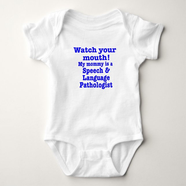Sprachpathologe Baby Strampler (Vorderseite)