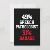 Sprachpathologe Badass Card