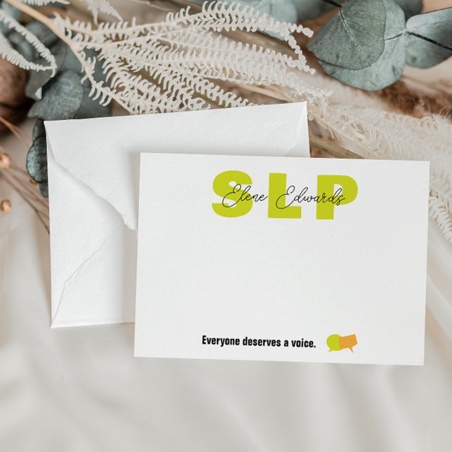 Sprachpathologe Mitteilungskarte (Von Creator hochgeladen)