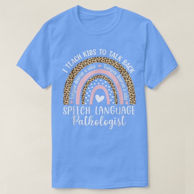 Sprachpathologe Rainbow Speech Therapy T-Shirt (Design vorne)