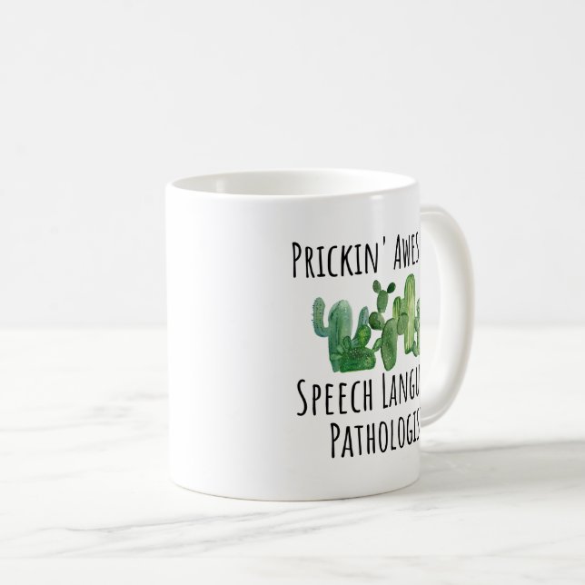 Sprachpathologe SLP-Geschenk Kaffee-Tasse Kaffeetasse (VorderseiteRechts)
