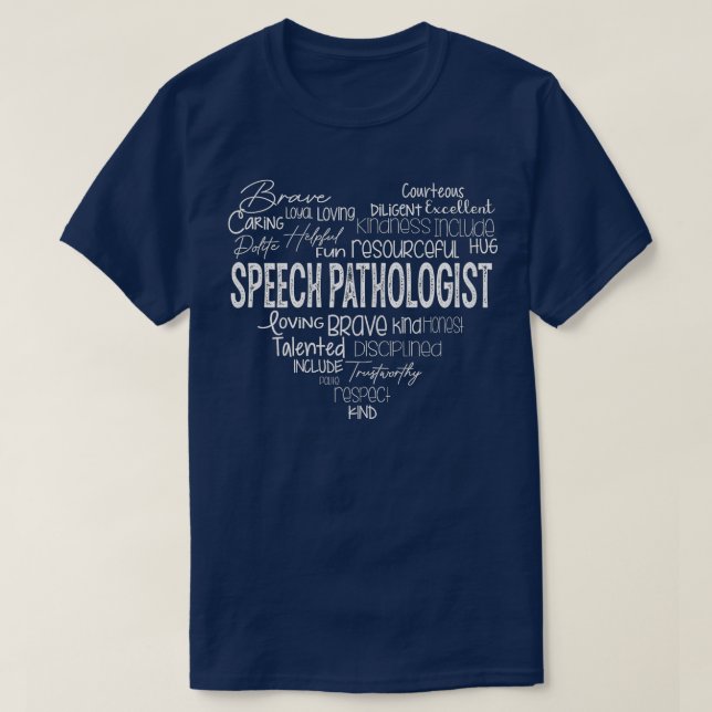Sprachpathologe spricht Pathologe T-Shirt (Design vorne)