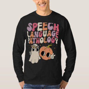 Sprachpathologie Retro Halloween Rede T T-Shirt