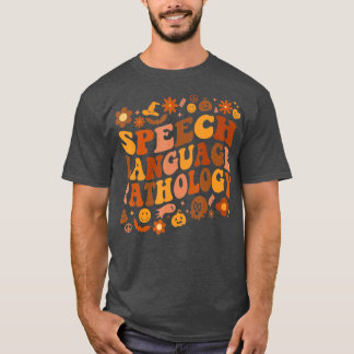 Sprachpathologie Retro Halloween Rede T T-Shirt
