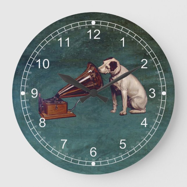 Sprachsein Meisters der vatertag Große Wanduhr (Vorderseite)