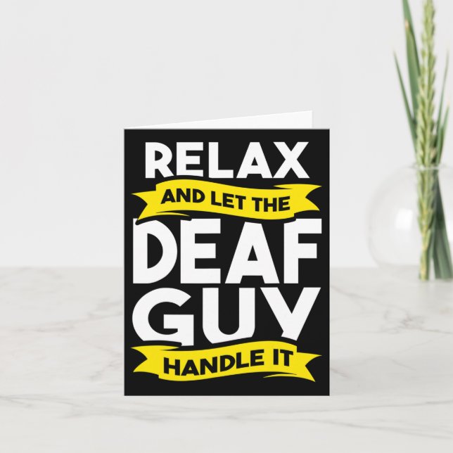 Sprachtaube Bewusstsein Hörverlust und -verlust Karte (Vorderseite)