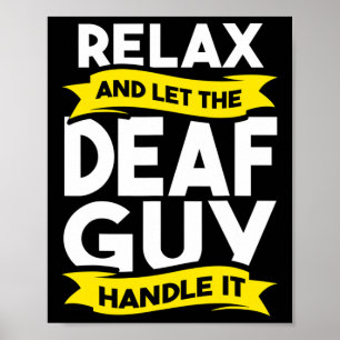 Sprachtaube Bewusstsein Hörverlust und -verlust Poster