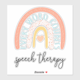 Sprachtherapie II - Jedes Wort zählt Aufkleber