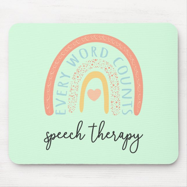 Sprachtherapie II - Jedes Wort zählt Mousepad (Vorne)