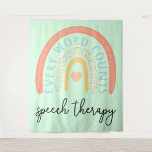 Sprachtherapie II - Jedes Wort zählt Wandteppich