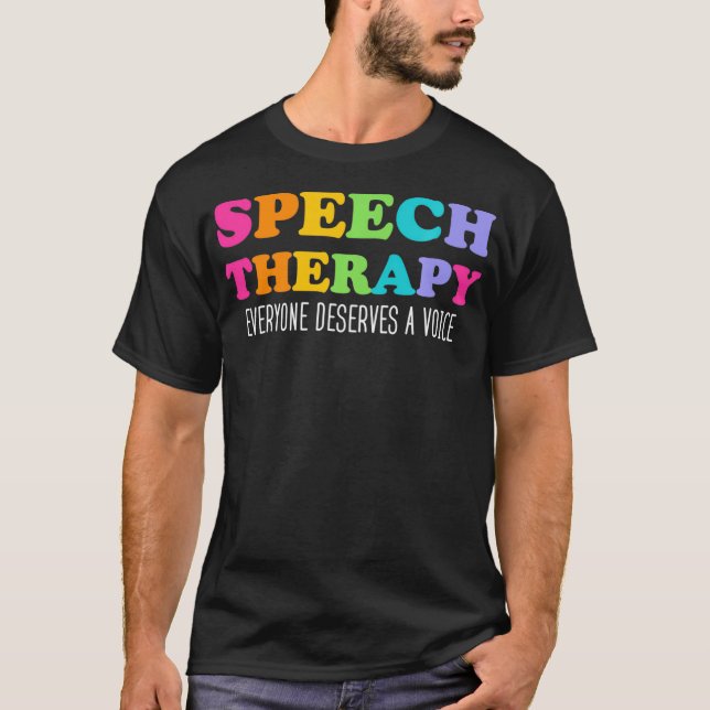 Sprachtherapie Sprachpathologe SLP T-Shirt (Vorderseite)