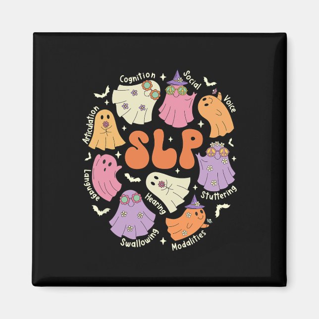 Sprachtherapie spricht Sprachpathologe Hallowe Magnet (Vorne)
