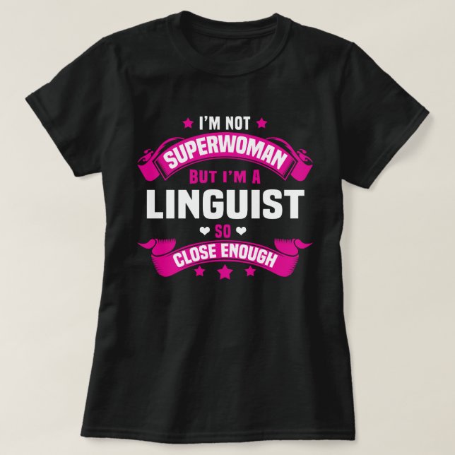 Sprachwissenschaftlerin T-Shirt (Design vorne)