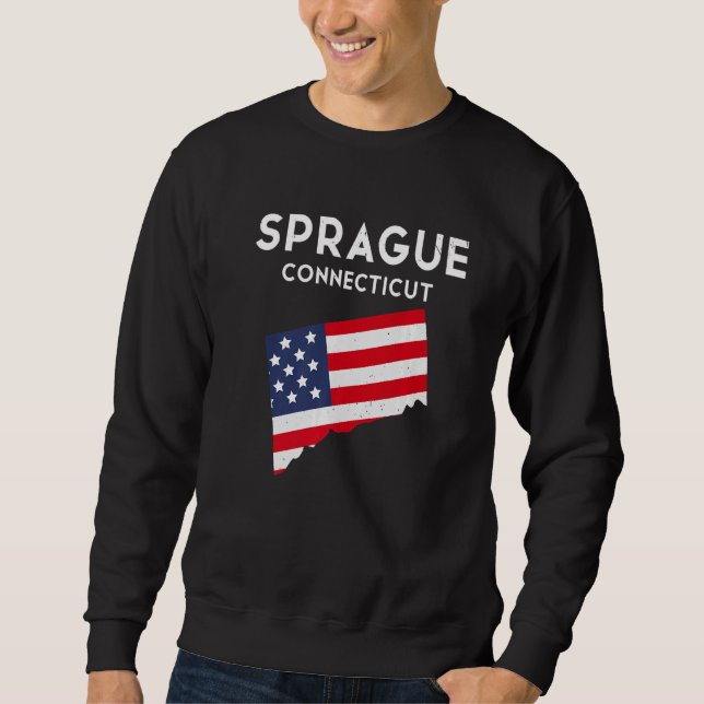 Sprague Connecticut USA Staat America Travel Conne Sweatshirt (Vorderseite)