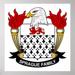 Sprague-Familienwappen Poster