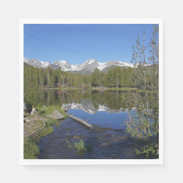 Sprague Lake II im Rocky Mountain National Park Serviette (Vorderseite)