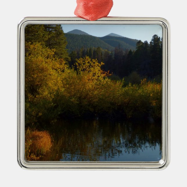 Sprague Lake im Herbst Ornament Aus Metall (Vorne)