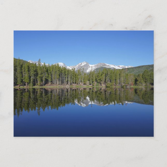Sprague Lake Reflection Postkarte (Vorderseite)